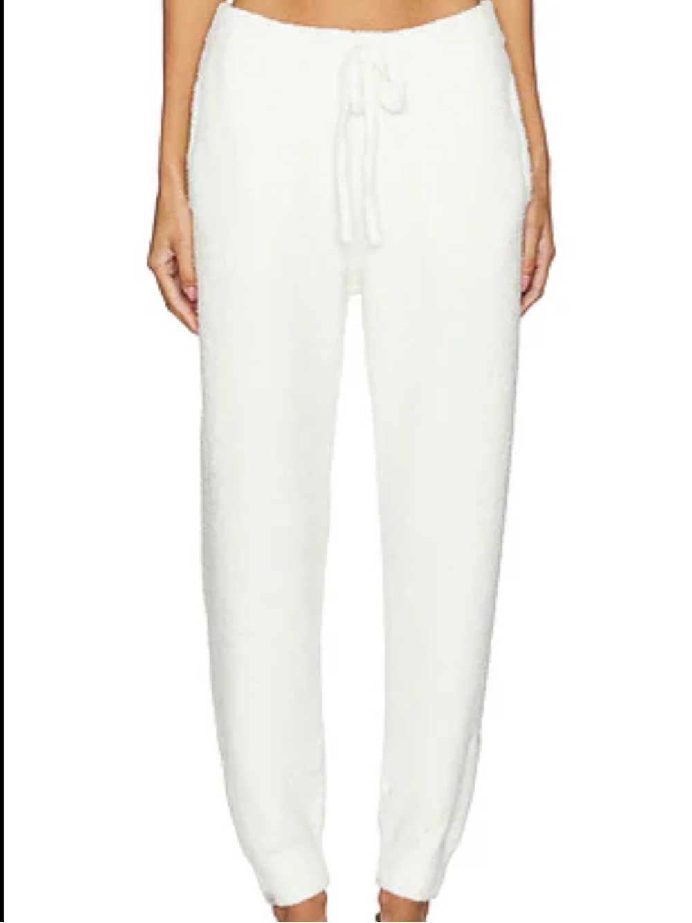 Barefoot Dreams Women’s CozyChic Luxe Jogger White Pearl Size Small NWT